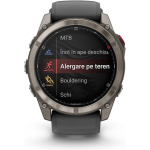 Garmin Fenix 8 Pro Titanium 51mm Αδιάβροχο Smartwatch με eSIM και Παλμογράφο (Graphite/Black Silicone) - Image 3