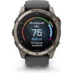 Garmin Fenix 8 Pro Titanium 51mm Αδιάβροχο Smartwatch με eSIM και Παλμογράφο (Graphite/Black Silicone) - Image 6