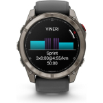 Garmin Fenix 8 Pro Titanium 51mm Αδιάβροχο Smartwatch με eSIM και Παλμογράφο (Graphite/Black Silicone) - Image 7