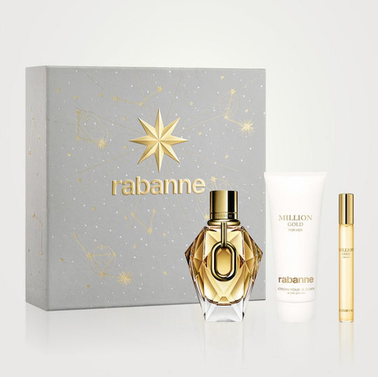 Rabanne Million Gold Women's Set with Body Lotion 3pcs - Image 1