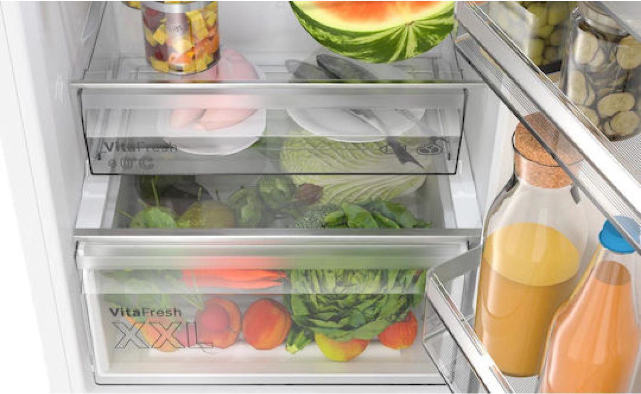 Bosch Fridge-Freezer 321lt Total NoFrost H186xW60xD66.5cm White KGN362WDF - Image 6
