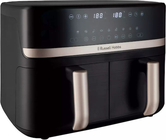 Russell Hobbs Satisfry Air Fryer with Double Detachable Bucket 9lt Black - Image 1