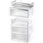 Bosch Fridge-Freezer 440lt Total NoFrost H203xW70xD66.7cm Black KGN49LBCF - Image 8