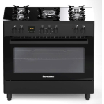 Ravanson Cooker 105lt with Natural Gas Hobs W90cm. Black - Image 3