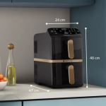 Philips Air Fryer με Διπλό Αποσπώμενο Κάδο 10lt Μαύρο NA462/70 - Image 8