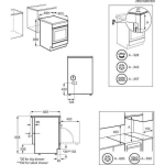 Electrolux Cooker 57lt with Ceramic Hobs W50cm. White - Image 3
