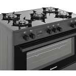 Ravanson Cooker 105lt with Natural Gas Hobs W90cm. Black - Image 4