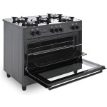 Ravanson Cooker 105lt with Natural Gas Hobs W90cm. Black - Image 6