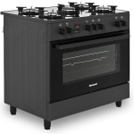 Ravanson Cooker 105lt with Natural Gas Hobs W90cm. Black - Image 5