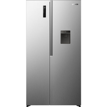 Gorenje Side-by-Side Refrigerator 541lt NoFrost H178.6xW91.1xD61.5cm Gray NRS917E41XWD