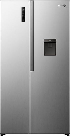 Gorenje Side-by-Side Refrigerator 541lt NoFrost H178.6xW91.1xD61.5cm Gray NRS917E41XWD - Image 1