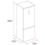 Teka Fridge-Freezer 401lt Total NoFrost H186xW59.5xD67cm Gray RBF 54650 - Image 7
