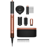 Dyson Hs09 Airwrap Co-anda2x Curly + Coily Electric Hair Brush with Air for Hair Straightening and Curls 1700W Amber Silk