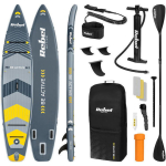 Rebel Inflatable SUP Board with Length 3.81m Gray - Image 3