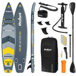 Rebel Inflatable SUP Board with Length 3.81m Gray - Image 6