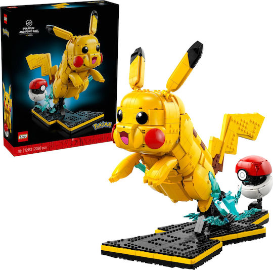 LEGO Pokemon Pikachu and Poke Ball for 18+ Years 2050 Pieces - Image 1