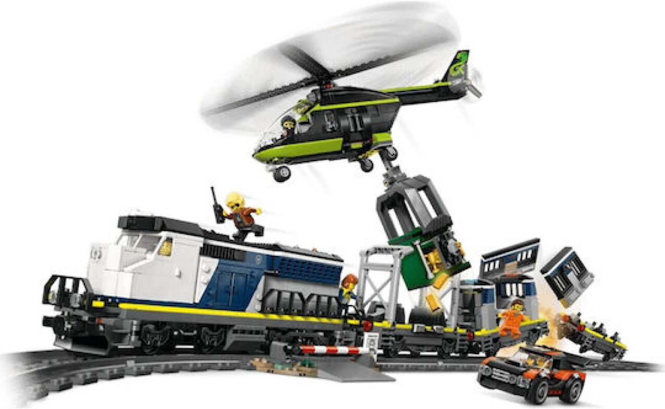 LEGO Building Blocks Police Train Heist for 7+ Years 1313 Pieces - Image 7