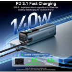 Vention Powerhive 27000mAh 200W with USB-A Port and USB-C Port Black - Image 6