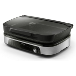 Philips Tabletop Electric Grill Smooth and Ribbed Plate with Lid and Adjustable Thermostat - Image 5