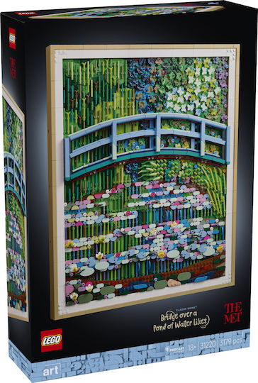 LEGO Art Claude Monet – Bridge over a Pond of Water Lilies for Ages 18+ 3179 Pieces - Image 1
