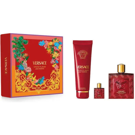 Versace Versace Eros Flame Gift Men's Fragrance Set with Eau de Parfum and Shower Gel