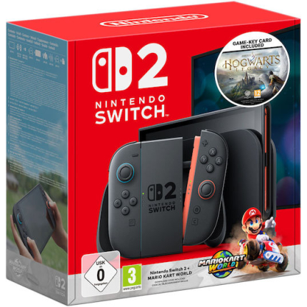 Nintendo Switch 2 256GB & Mario Kart World Bundle + Hogwarts Legacy Game-Key Card