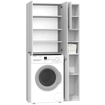 Topeshop Marpol DD Bathroom Cabinet Laundry L96xW30xH183cm White - Image 7