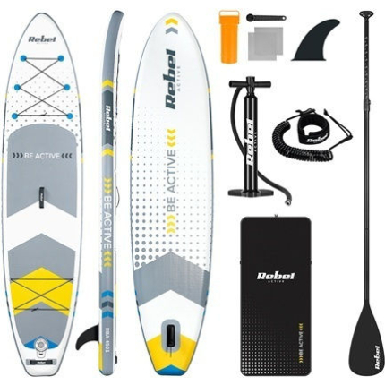Rebel Active RBA-4500 Φουσκωτή Σανίδα SUP με Μήκος 3.05m Λευκή