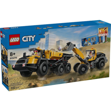 LEGO City Dump Truck and Front End Loader for Ages 8+ 1132 Pieces