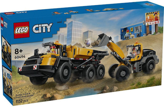 LEGO City Dump Truck and Front End Loader for Ages 8+ 1132 Pieces - Image 1