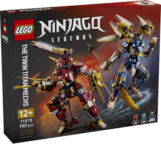 LEGO Ninjago The Twin Titan Mechs for Ages 12+ 1707 Pieces - Image 1